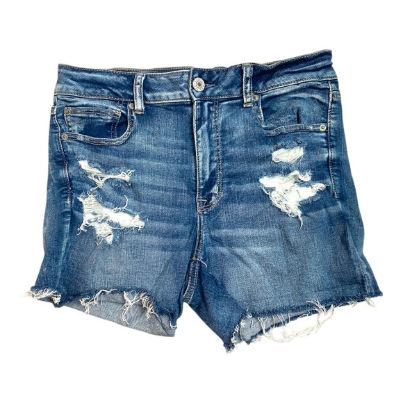 American Eagle Distressed High Rise Shortie - Picture 1 of 8